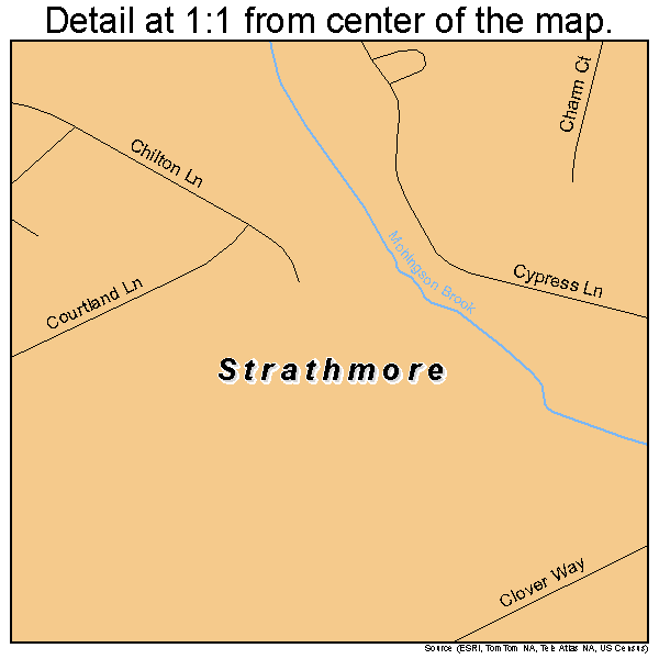 Strathmore, New Jersey road map detail