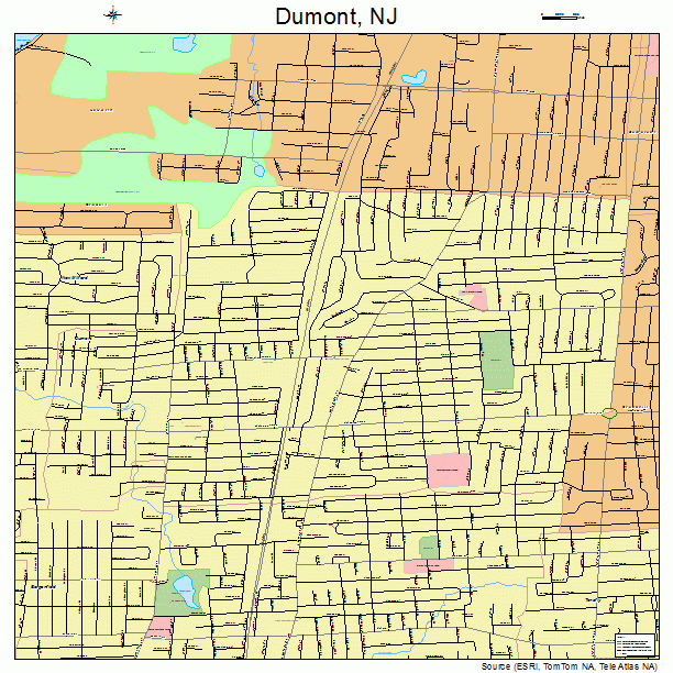 Dumont, NJ street map