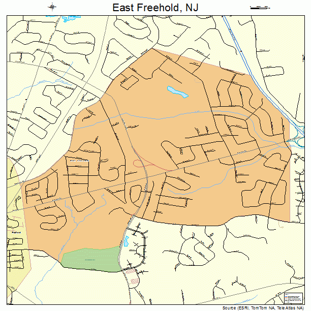 East Freehold, NJ street map