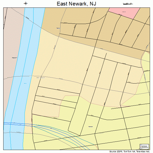 East Newark, NJ street map