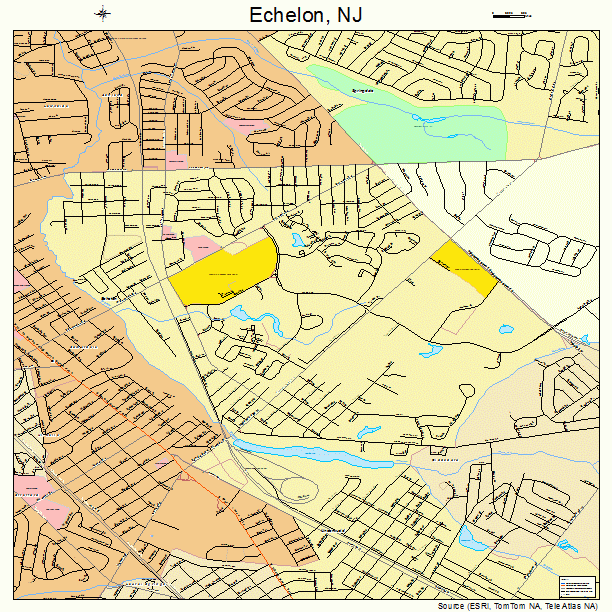 Echelon, NJ street map