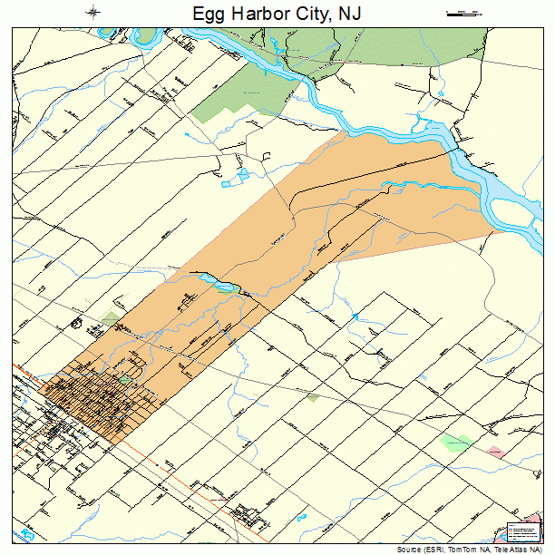 Egg Harbor City, NJ street map