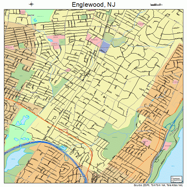 Englewood, NJ street map