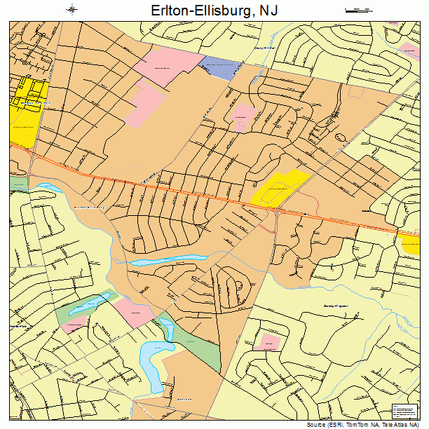 Erlton-Ellisburg, NJ street map