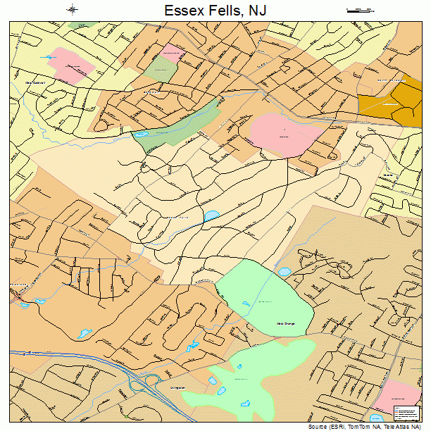 Essex Fells, NJ street map