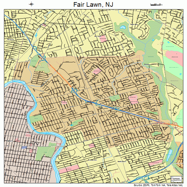 Fair Lawn, NJ street map