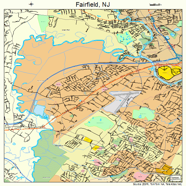 Fairfield, NJ street map