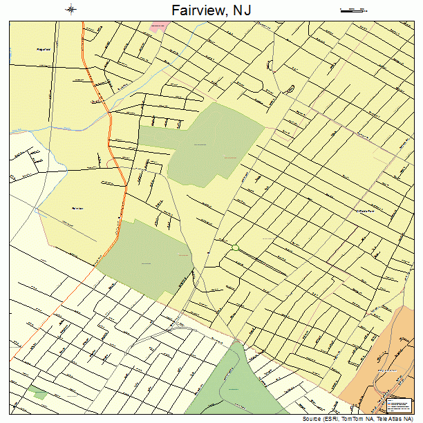 Fairview, NJ street map