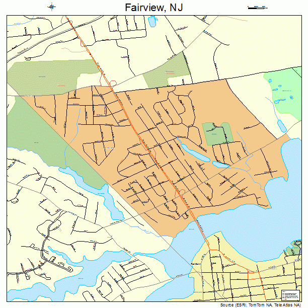 Fairview, NJ street map