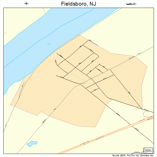 Fieldsboro, NJ street map