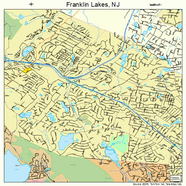 Franklin Lakes, NJ street map