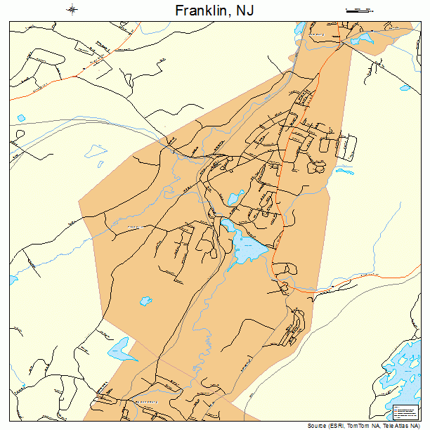 Franklin, NJ street map