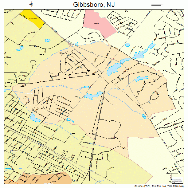 Gibbsboro, NJ street map