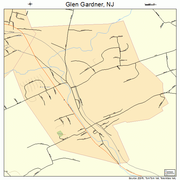 Glen Gardner, NJ street map