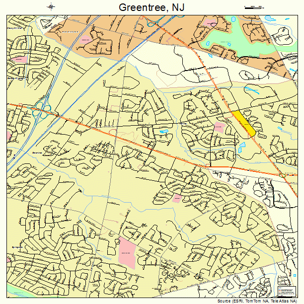 Greentree, NJ street map