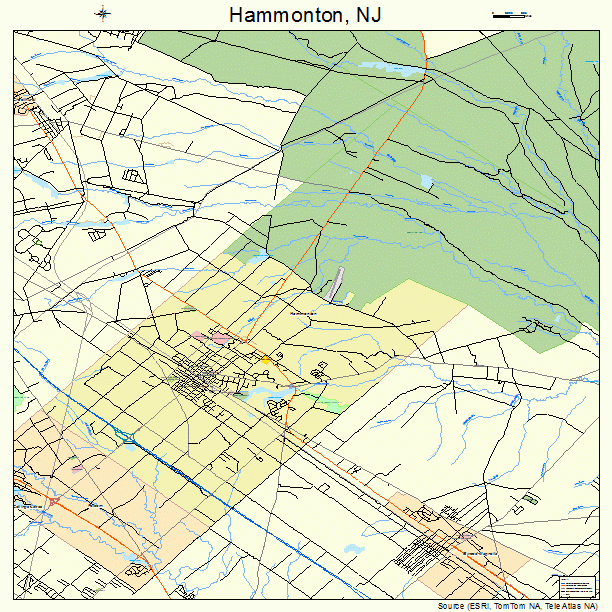 Hammonton, NJ street map