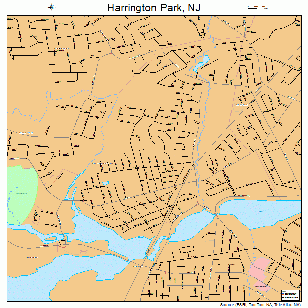 Harrington Park, NJ street map
