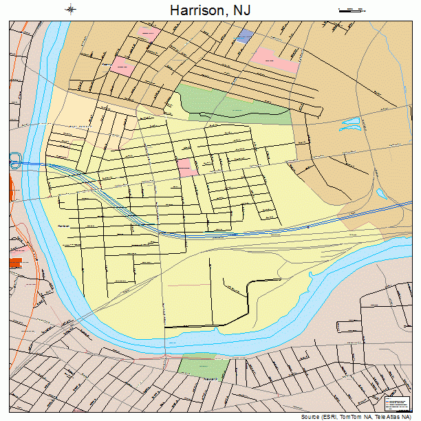Harrison, NJ street map