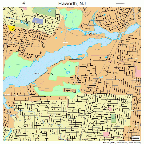 Haworth, NJ street map