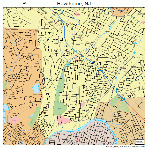Hawthorne, NJ street map