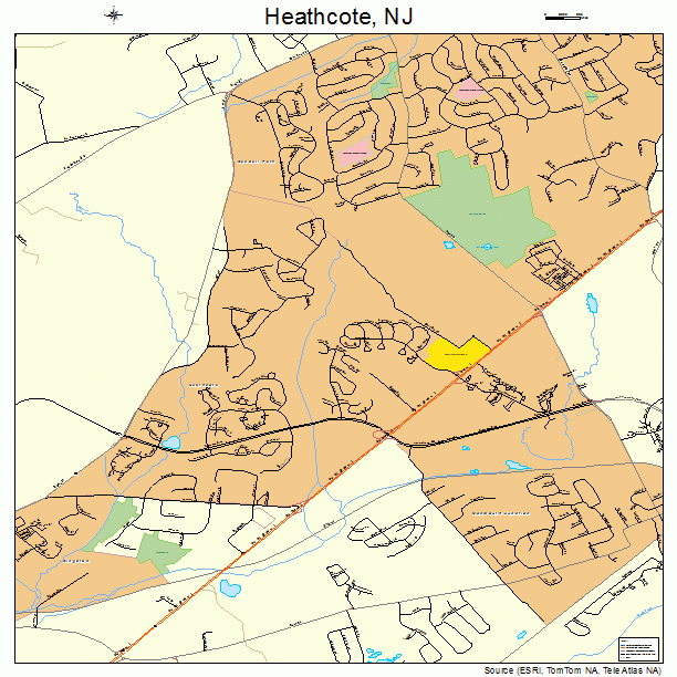 Heathcote, NJ street map