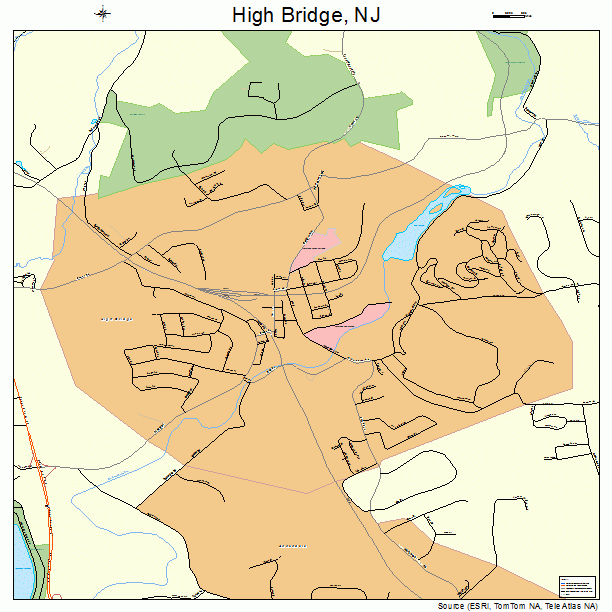 High Bridge, NJ street map