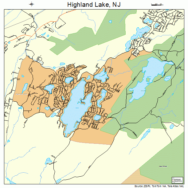 Highland Lake, NJ street map