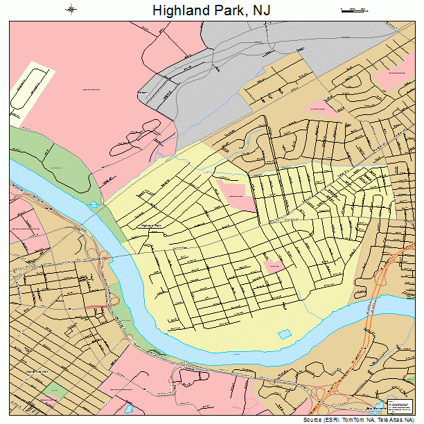 Highland Park, NJ street map