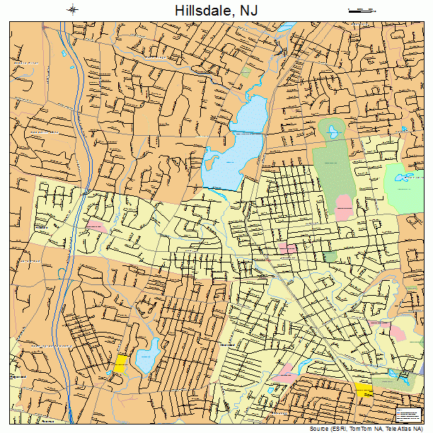 Hillsdale, NJ street map