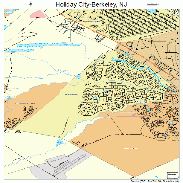 Holiday City-Berkeley, NJ street map