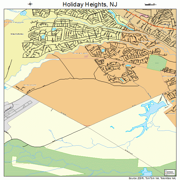 Holiday Heights, NJ street map