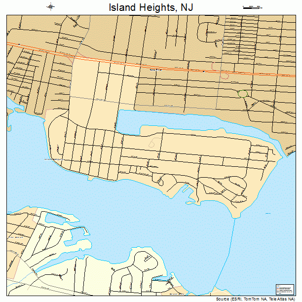 Island Heights, NJ street map