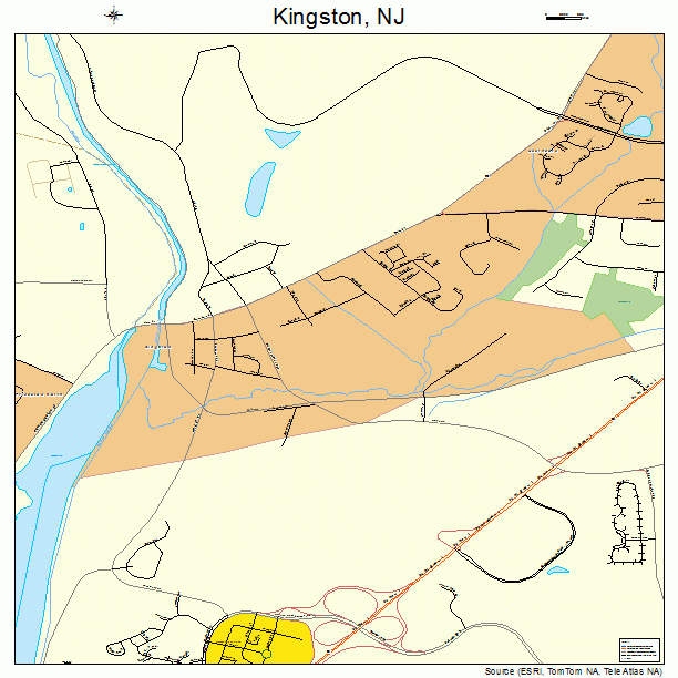 Kingston, NJ street map