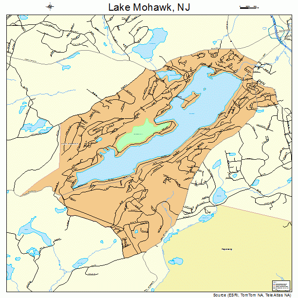 Lake Mohawk, NJ street map