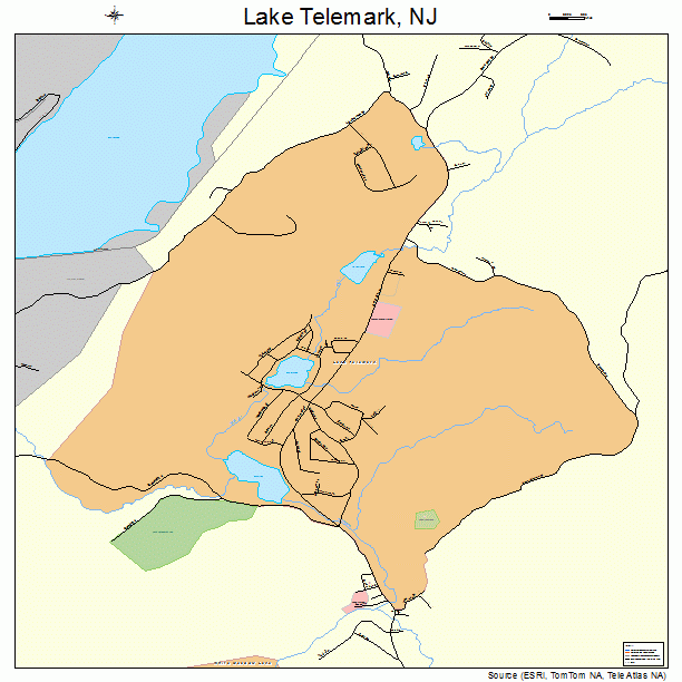 Lake Telemark, NJ street map