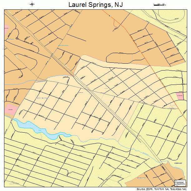 Laurel Springs, NJ street map