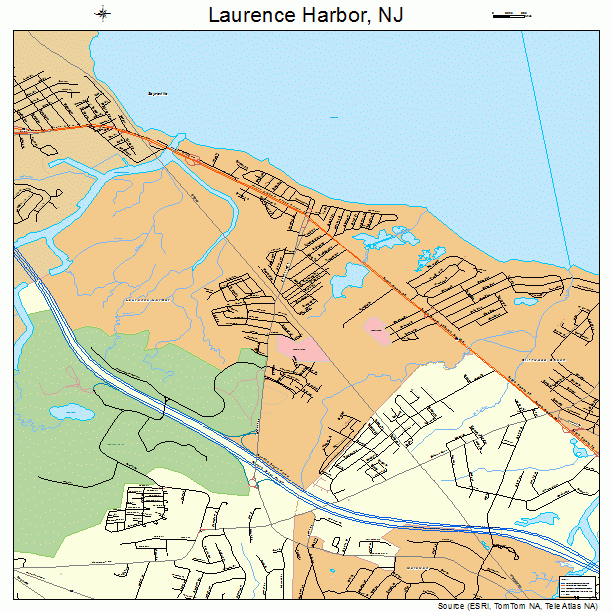 Laurence Harbor, NJ street map