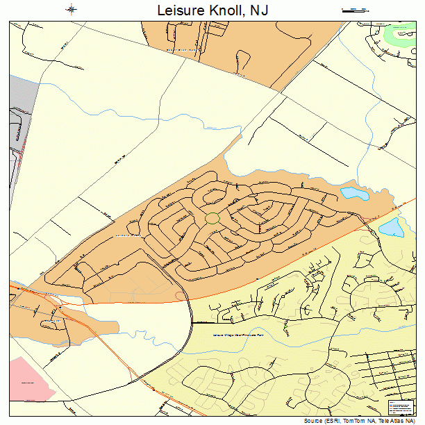 Leisure Knoll, NJ street map