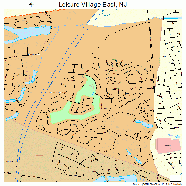 Leisure Village East, NJ street map