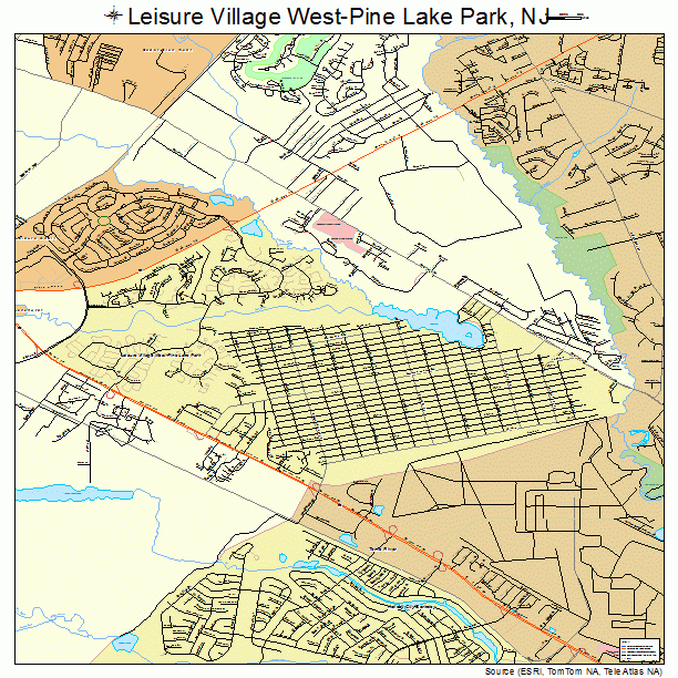Leisure Village West-Pine Lake Park, NJ street map