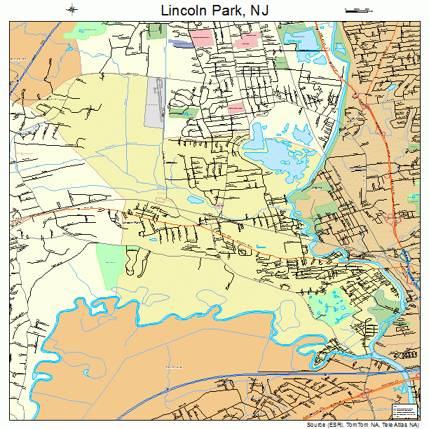 Lincoln Park, NJ street map