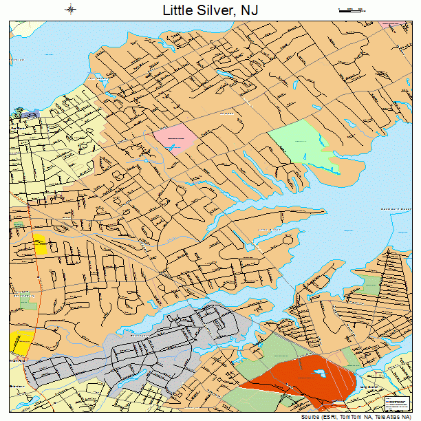 Little Silver, NJ street map