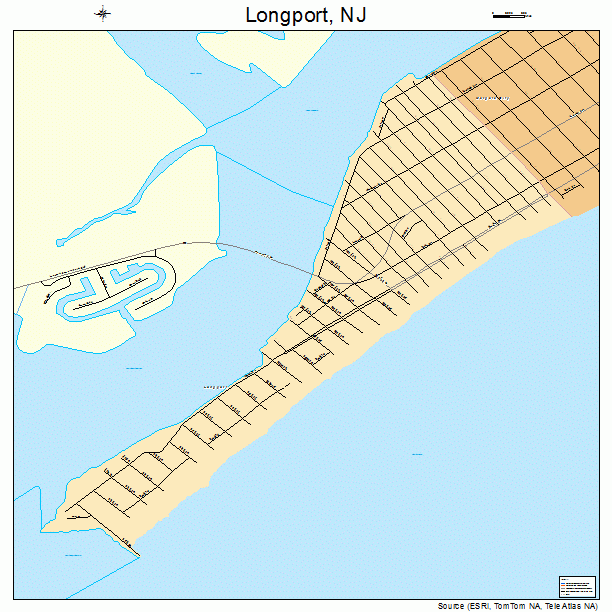 Longport, NJ street map