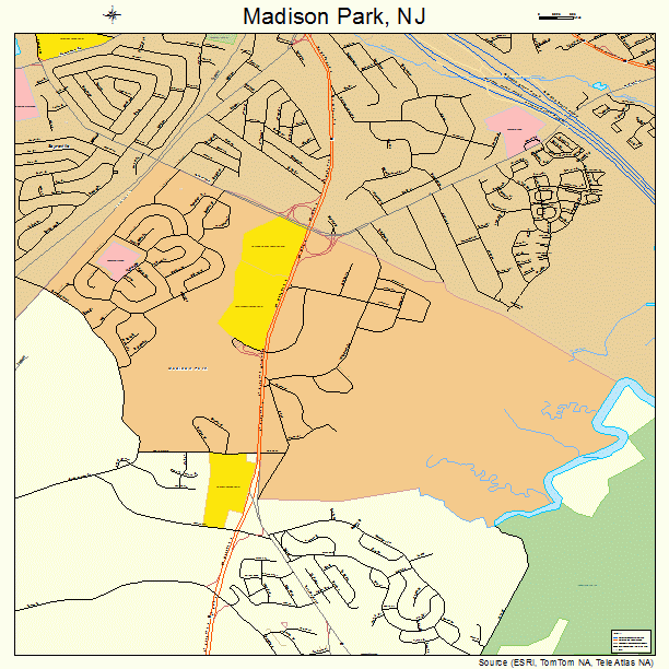 Madison Park, NJ street map