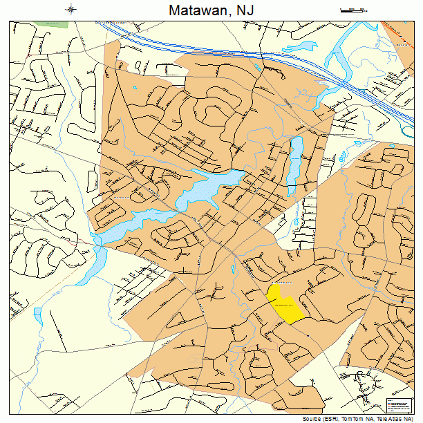 Matawan, NJ street map