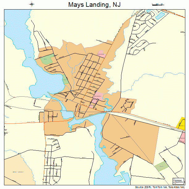 Mays Landing, NJ street map