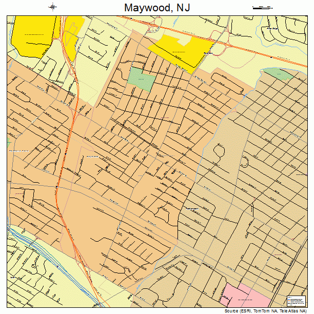 Maywood, NJ street map