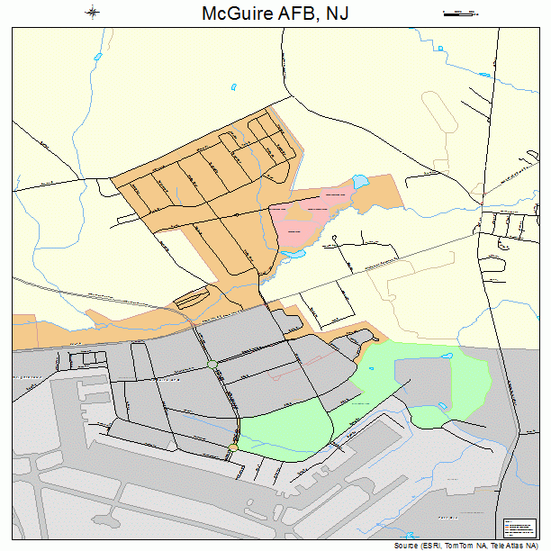 McGuire AFB, NJ street map