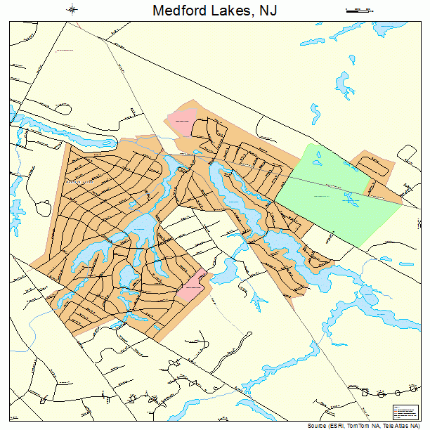 Medford Lakes, NJ street map