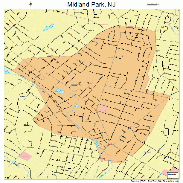 Midland Park, NJ street map